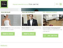 Tablet Screenshot of bruidsmodetiamo.nl
